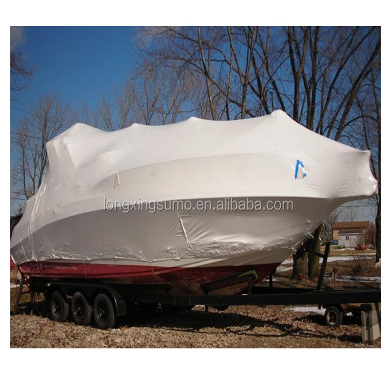 Marine Dick Support Trailerable  Waterproof Jet Boat Covers white opaque Anti UV Shrink Wrap film pvc shrink film roll