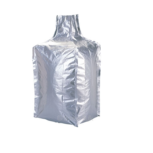 Large clear Formed Fit PE Bulk FIBC big bag liner for carbons fine powder Gusseted tube LDPE film