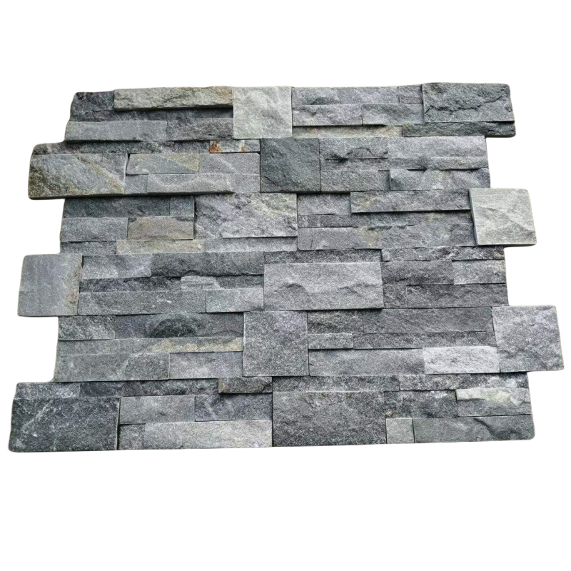 Natural blue grey quartzite ledgestone wall cladding