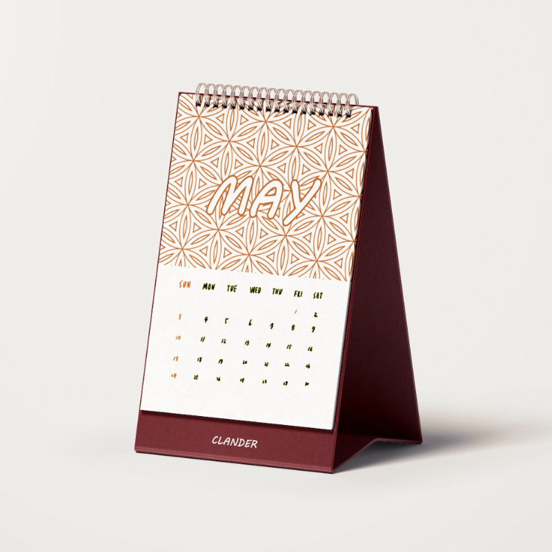 High Quality Professional Customized Personal Printing Full Color Perforated easy tear Daily Stand Desk Calendar