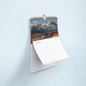 Custom Printing Digital  Promotional Desktop 3D Paper 365  Calendar Tear Off Wall Calendar