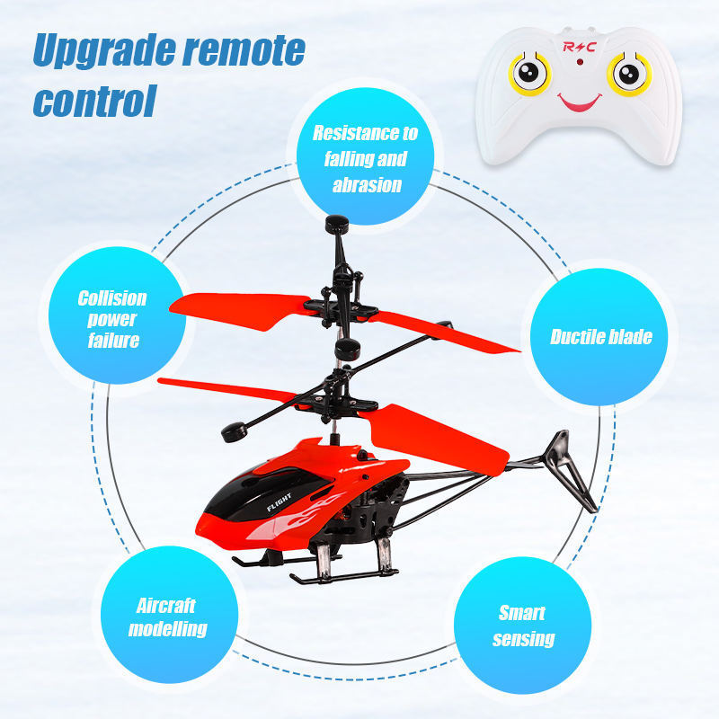 LONGXI RC helicopter real hand control plane with infrared sensor CY387 remote control helicopters mini drone aircraft toys blue