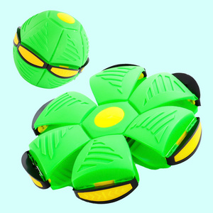 LONGXI green magic balls for kids toy Sports Flying Saucer Ball Toy for Kids Collapsible Time Delay Flying Disc outdoor toy