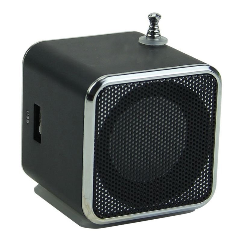 Portable TD-V26 Mini Speaker MP3 Music Players with LCD Support FM Radio Micro TF SD Stereo Loudspeaker for Laptop Mobile Phones