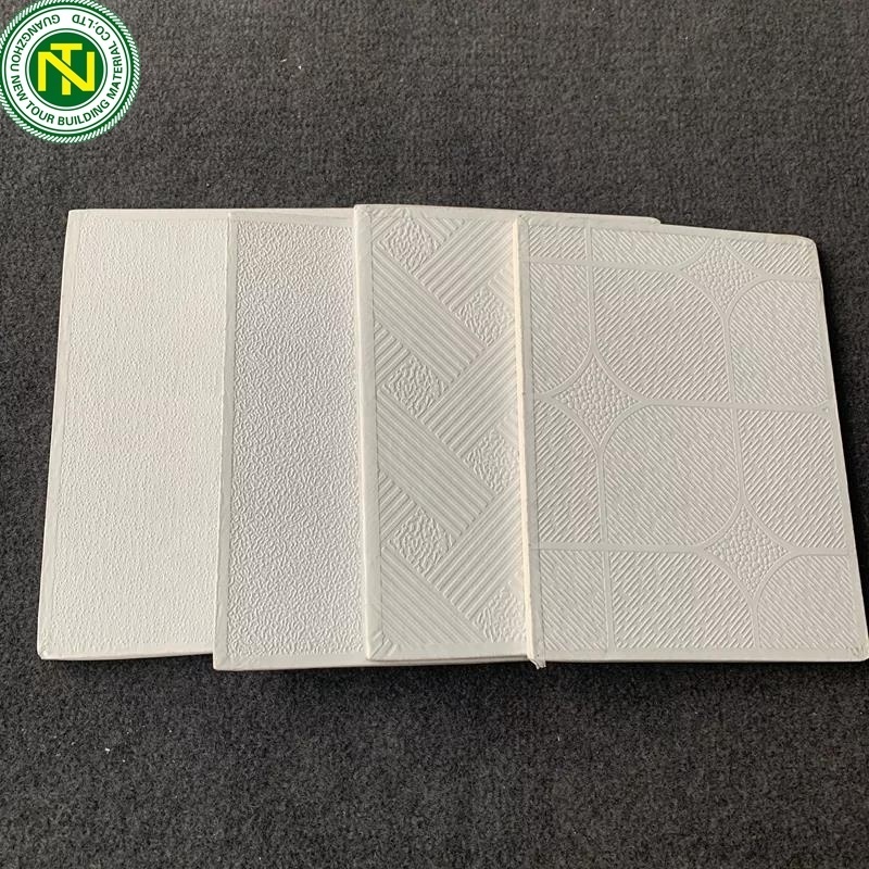 PVC gypsum ceiling tiles building material waterproof decorative ceiling tiles