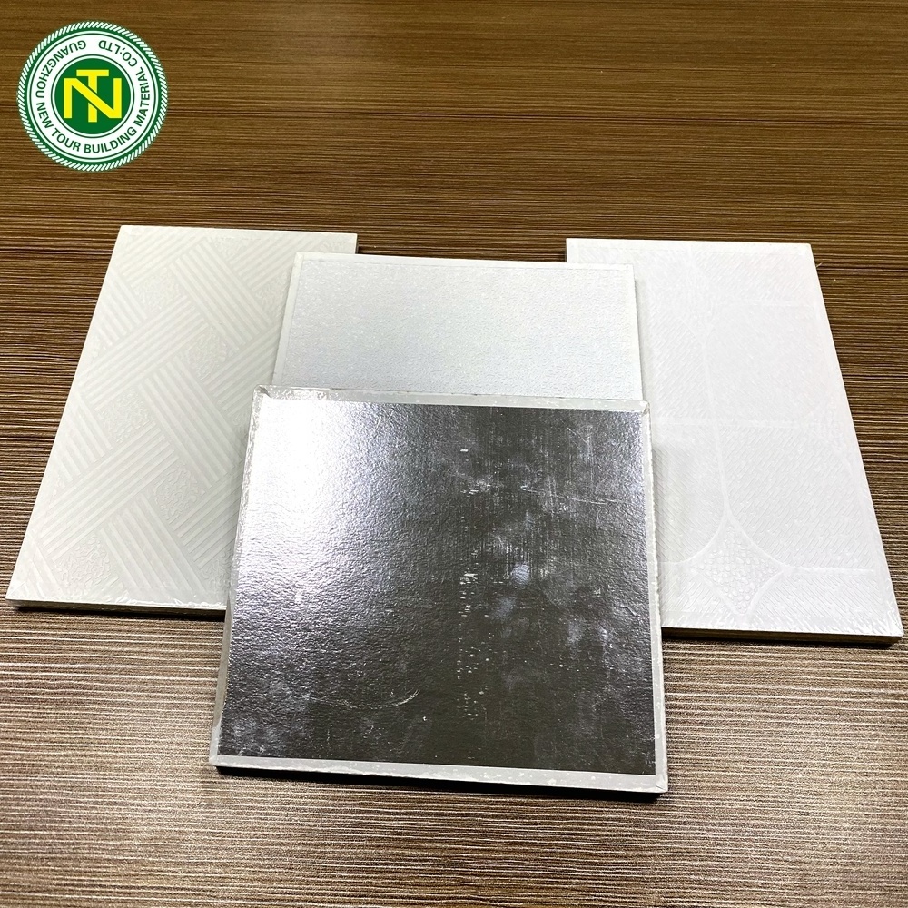 PVC gypsum ceiling tiles building material waterproof decorative ceiling tiles