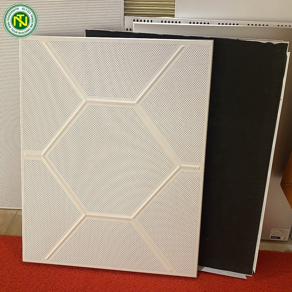 Ceiling Tiles 600x600 Size Panel Metal Supplier Aluminum Indoor Decoration Panel Clip-in Aluminum Ceiling China White Square