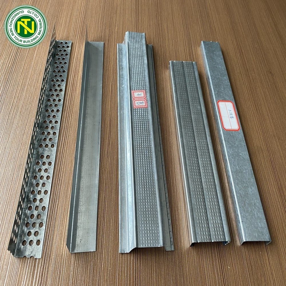 factory price Gypsum ceiling board accessories galvanized steel ceiling furring channel C channel wall angle sizes