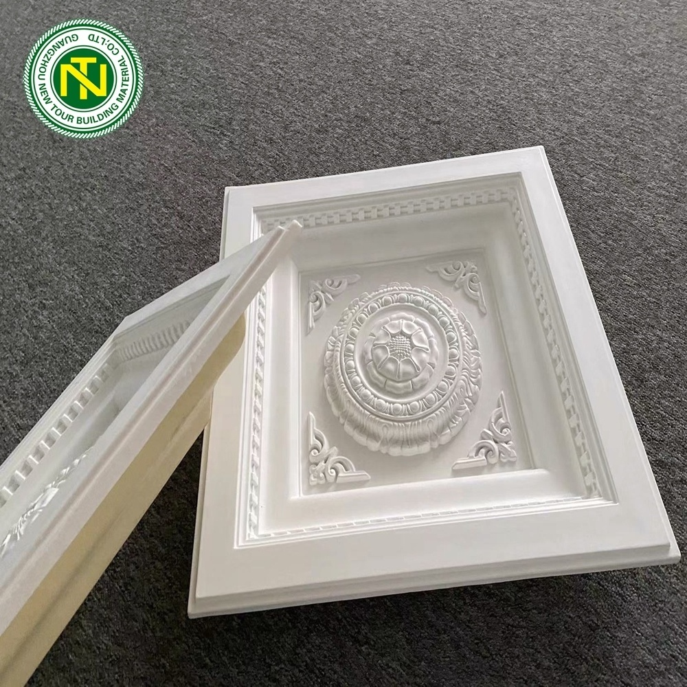 Wholesale Polyurethane PU Classic Artistic Ceiling Decorative Ceilings Artistic Ceiling Tiles