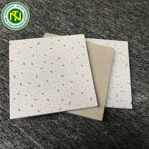 Suspended Acoustic Ceiling Panels Mineral Wool Ceiling Fiber Board Acoustic Mineral Fiber 2x2 Drop Ceiling Tiles