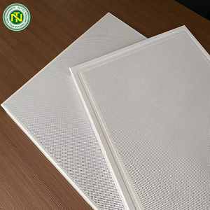 Ceiling Tiles Print Decorative Acoustic Materials Aluminum 600x600 Hot Sale High Quality Interior Metal Square Modern White UV