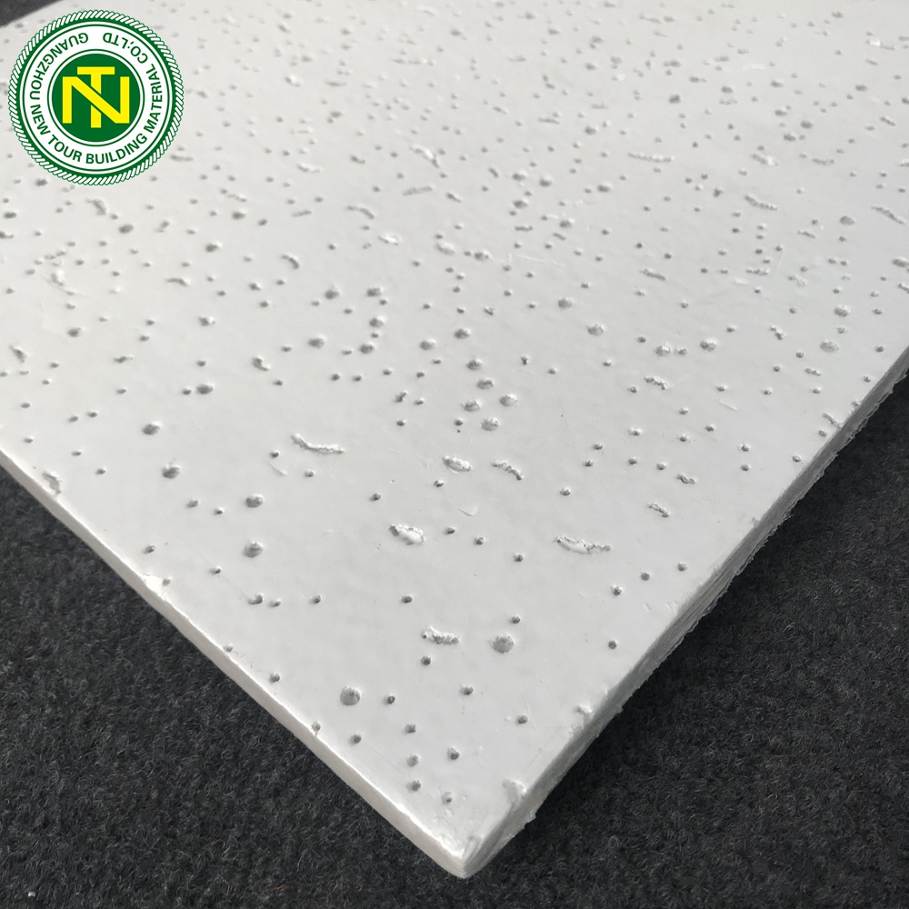 Drop ceiling tiles 2x2 acoustic ceiling suspended mineral wool false mineral fiber ceiling board price