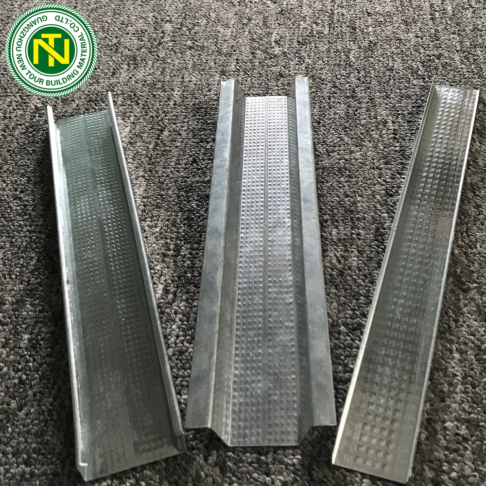 Light steel keel profile furring channel ceiling grid main channel gypsum board drywall steel studs tracks