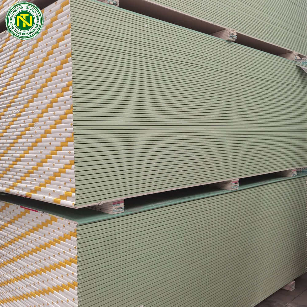 Foshan/guangzhou  factory 9.5MM / 12MM  Standard/Waterproof/Fireproof Gypsum Board/ Plasterboard/ Drywall ceiling decoration