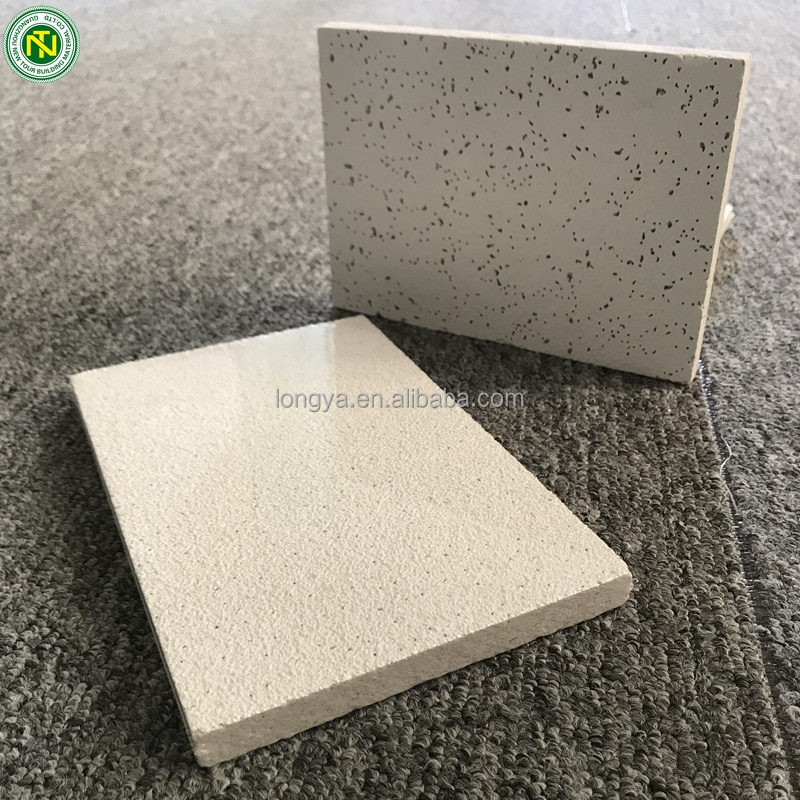 Board Decorative Ceiling Tiles Acoustic Ceiling Tiles Square Edge Mineral Fiber Fabric Modern Apartment Waterproof False Ceiling