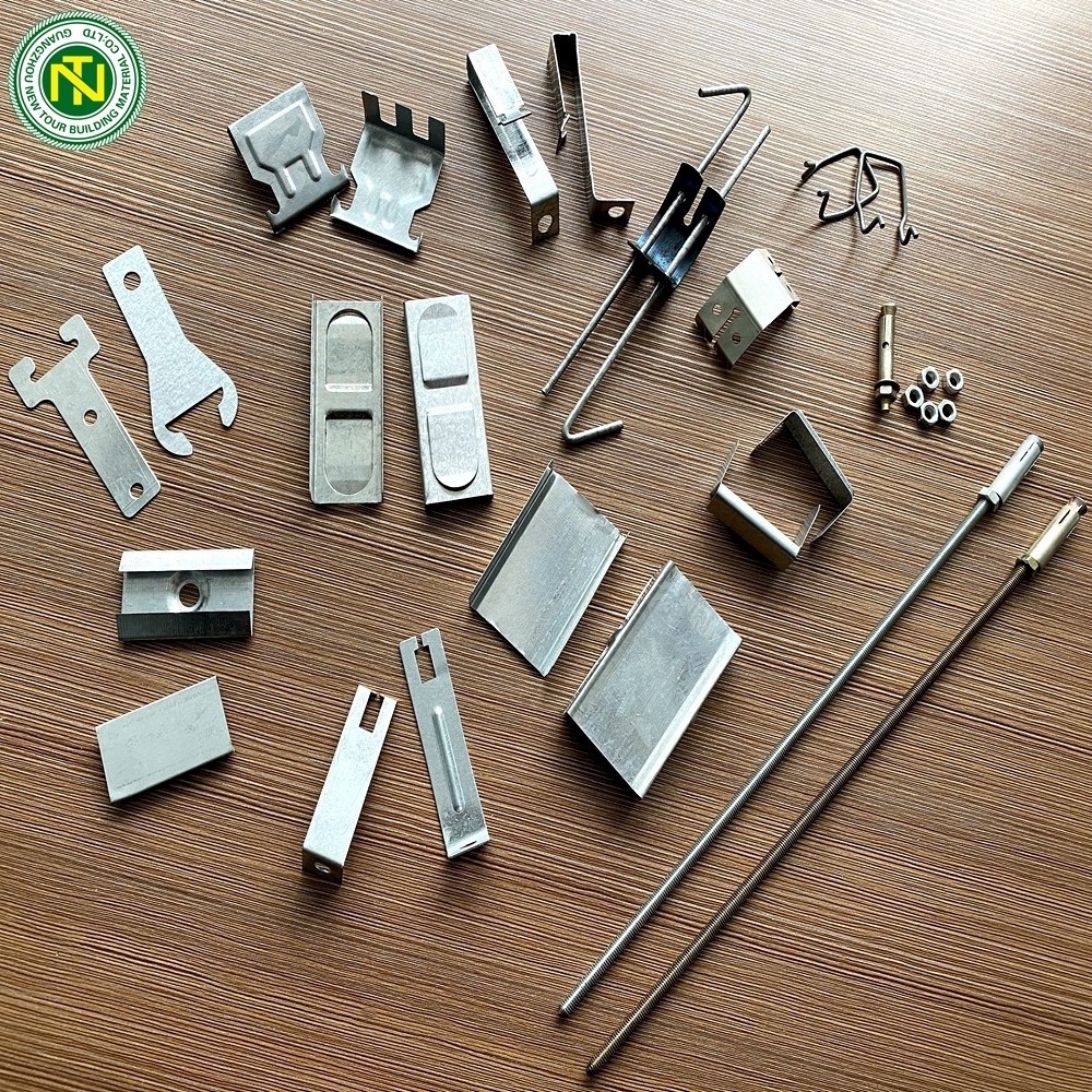 Galvanized furring channel clip for suspended ceiling grid accessories