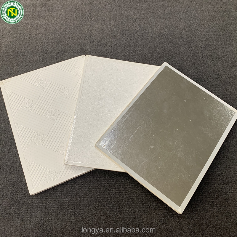 60*60 gypsum suspended ceiling tiles pvc laminated gypsum ceiling tiles