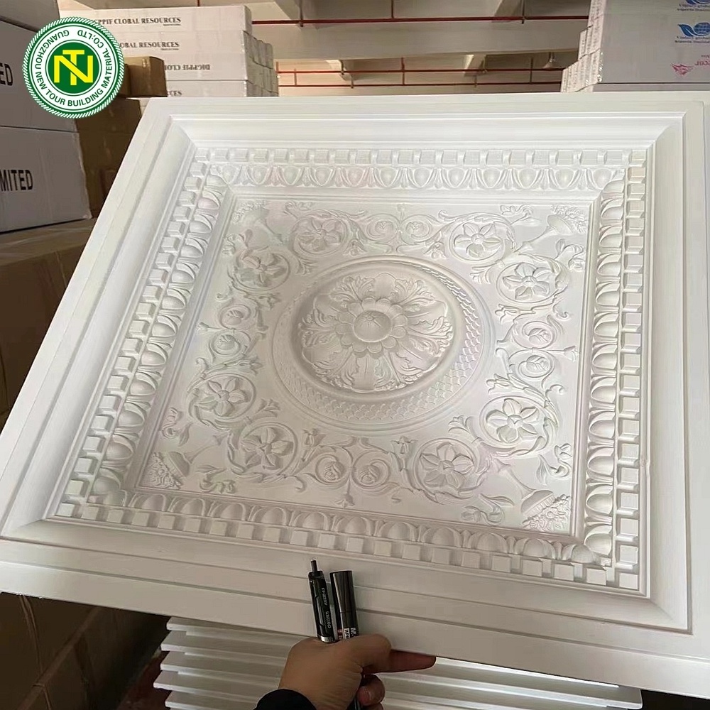 Wholesale Polyurethane PU Classic Artistic Ceiling Decorative Ceilings Artistic Ceiling Tiles