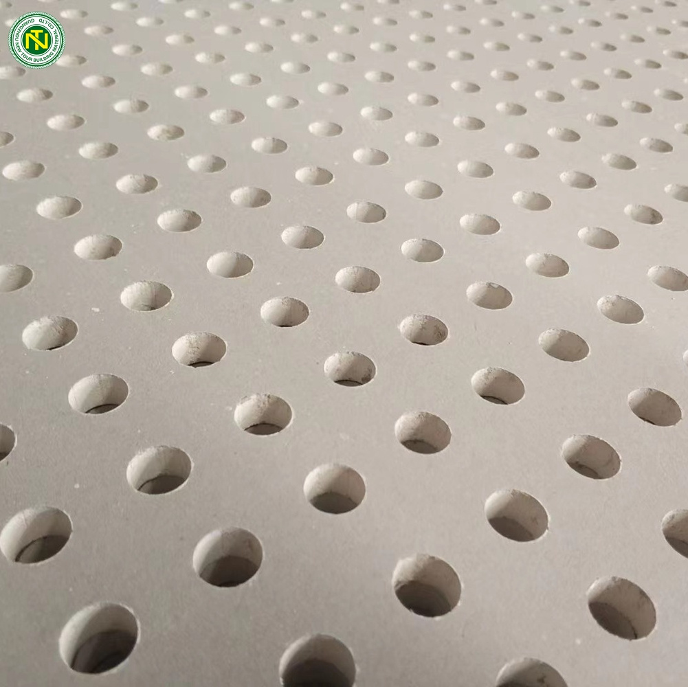 Perforated gypsum board Standard/Fire/Water- resistant / Plasterboard/ Drywall 9.5MM / 12.5MM pallet package