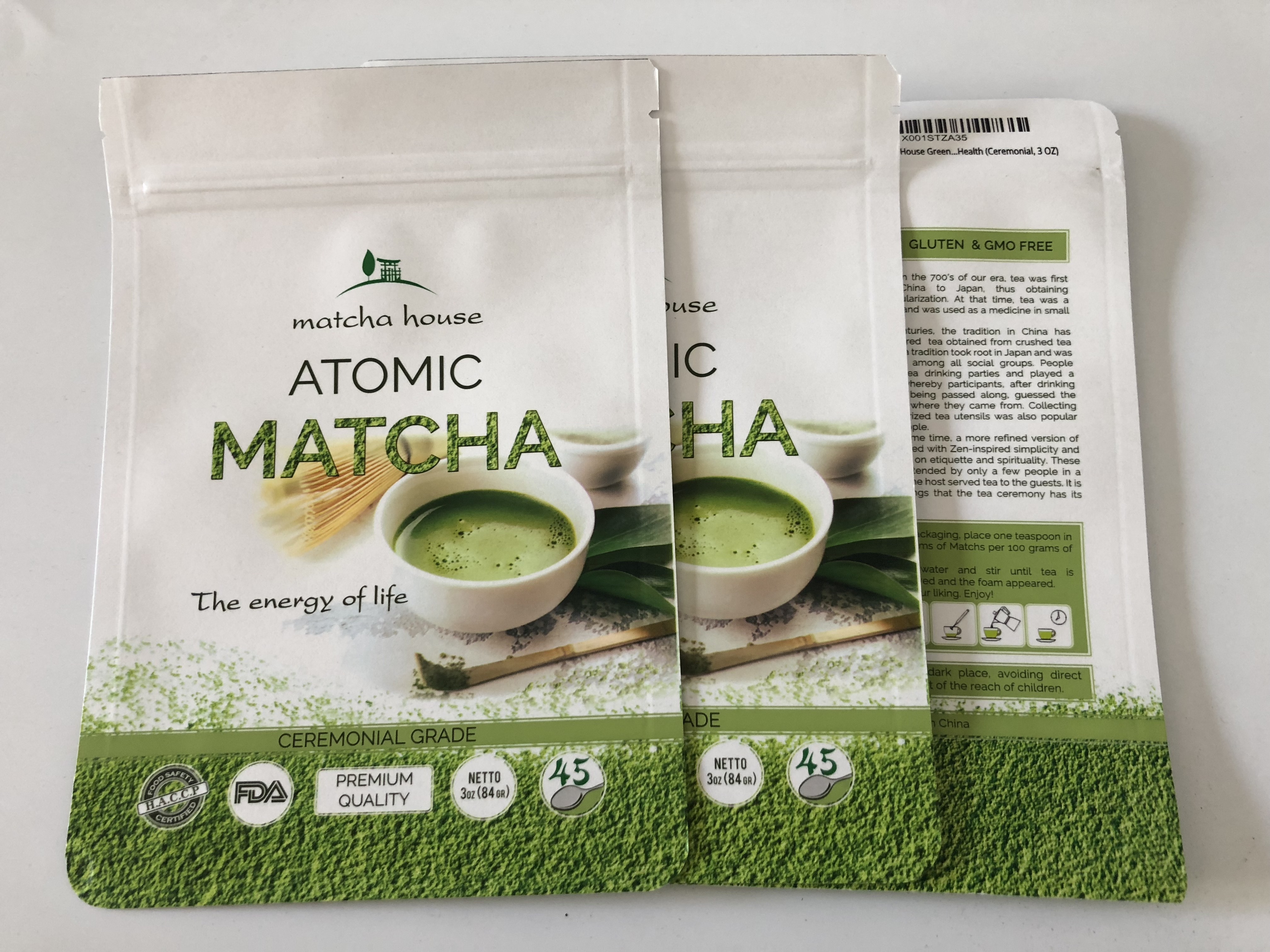 Private Label and Logo Organic  Green Tea Powder Matcha Instant tea