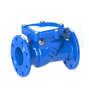 BS Rubber Seal Swing Check Valve Ductile iron Double flanged Check Valve PN16 Check valve