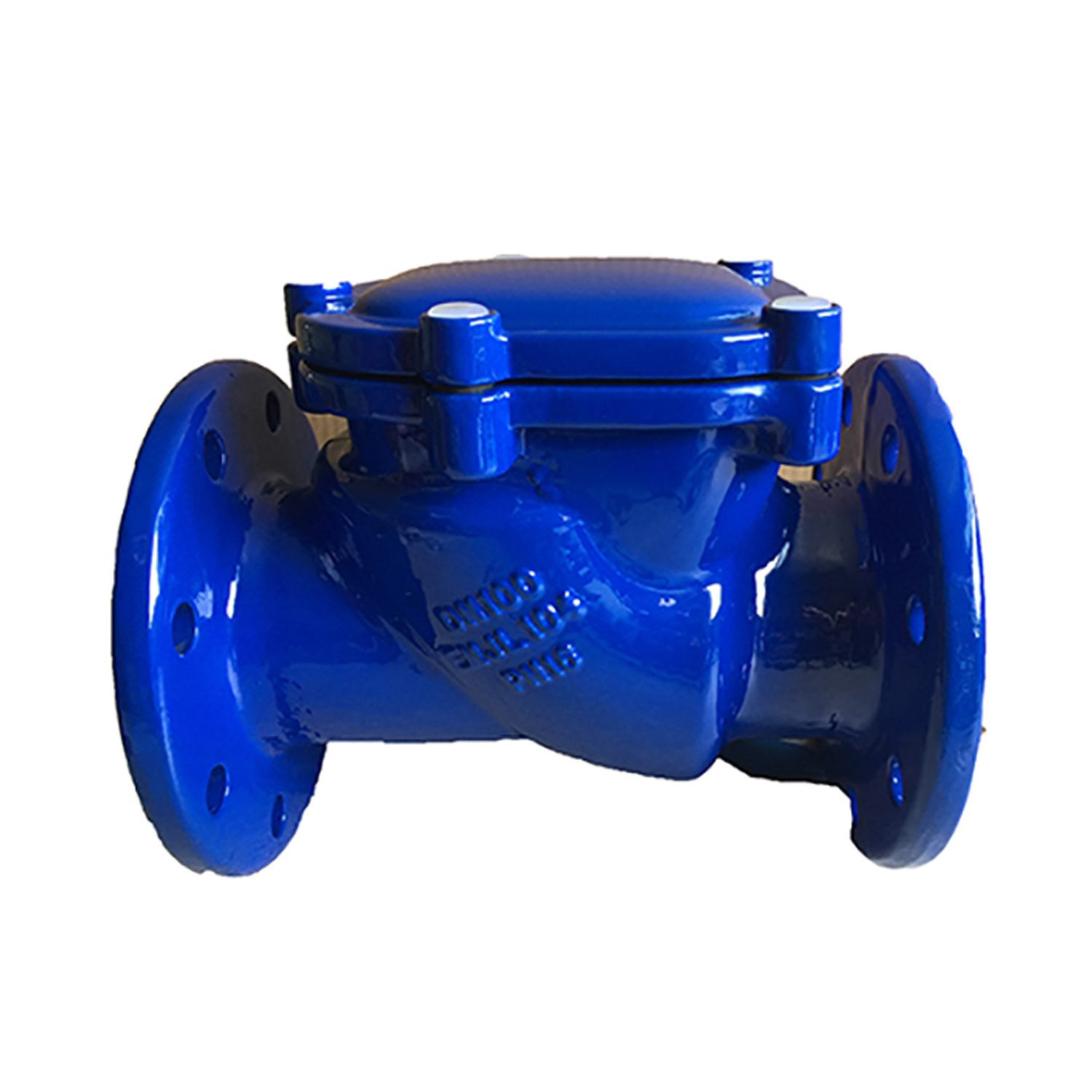 BS Rubber Seal Swing Check Valve Ductile iron Double flanged Check Valve PN16 Check valve