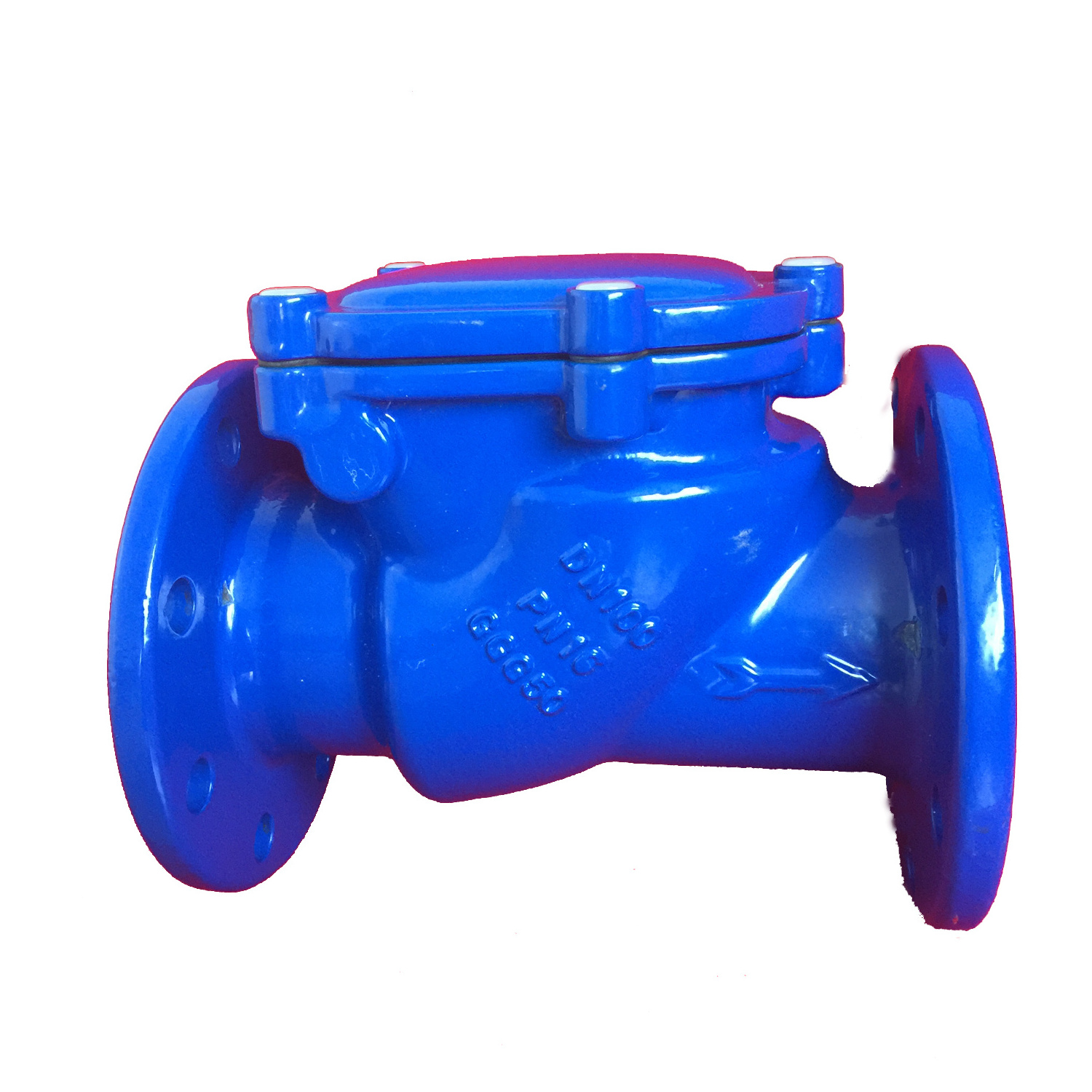 BS Rubber Seal Swing Check Valve Ductile iron Double flanged Check Valve PN16 Check valve