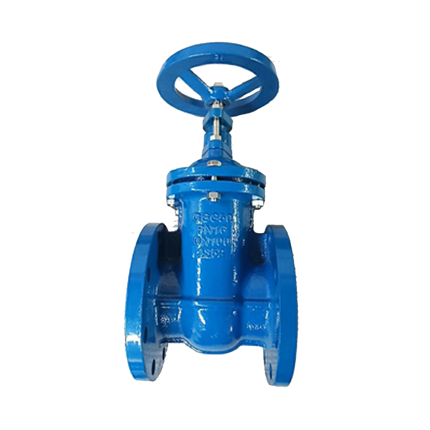 DIN Standard DN150 Stainless Steel Electric Handweel Operate Resilient Seat Flange Gate Valve Carbon Steel Knife Gate Valve