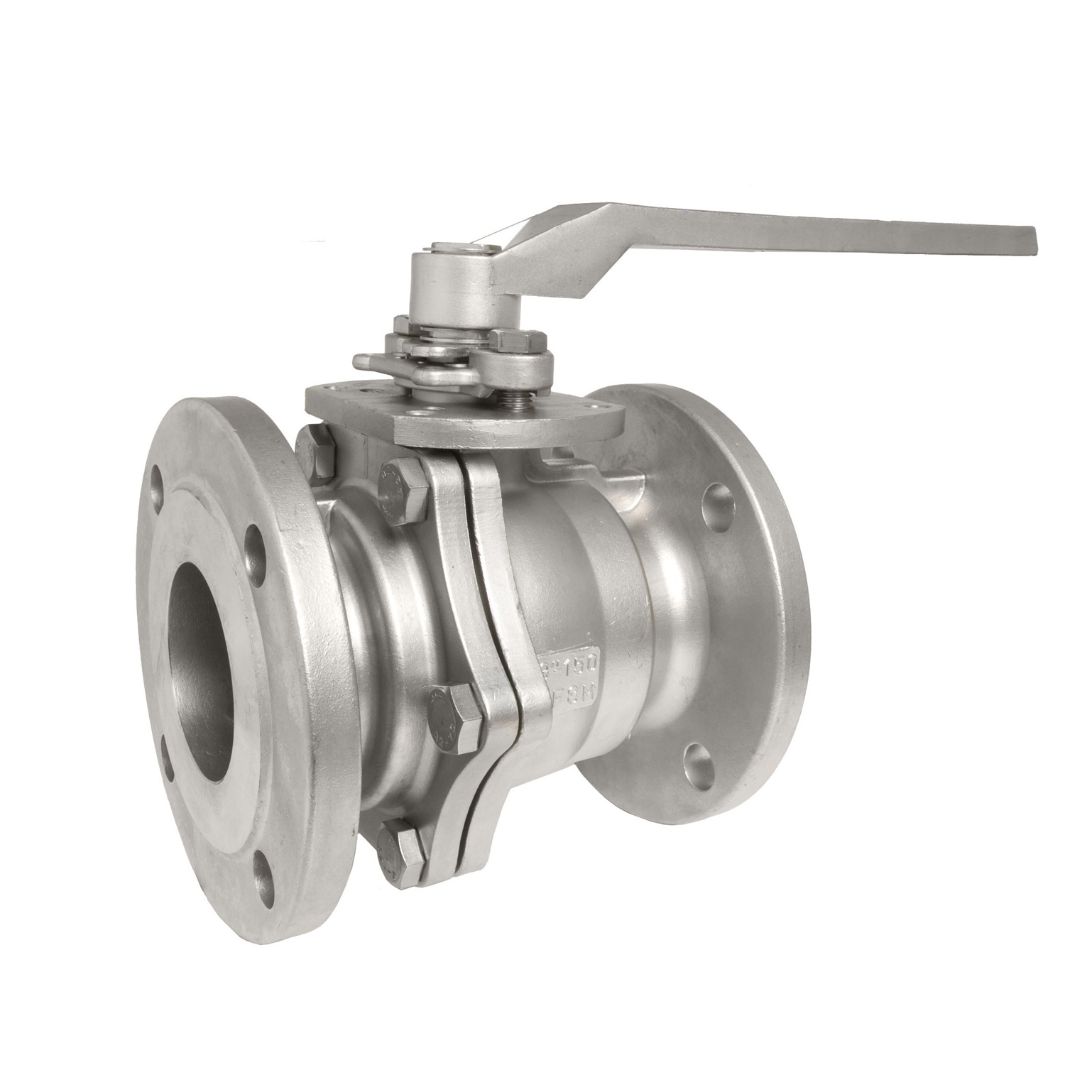 API 6D&API608 Cast Steel Wcb Carbon Steel Stainless Steel CF8 CF8m  A105/F304/F316 2PC Flanged Ball Valve with Gear Operation