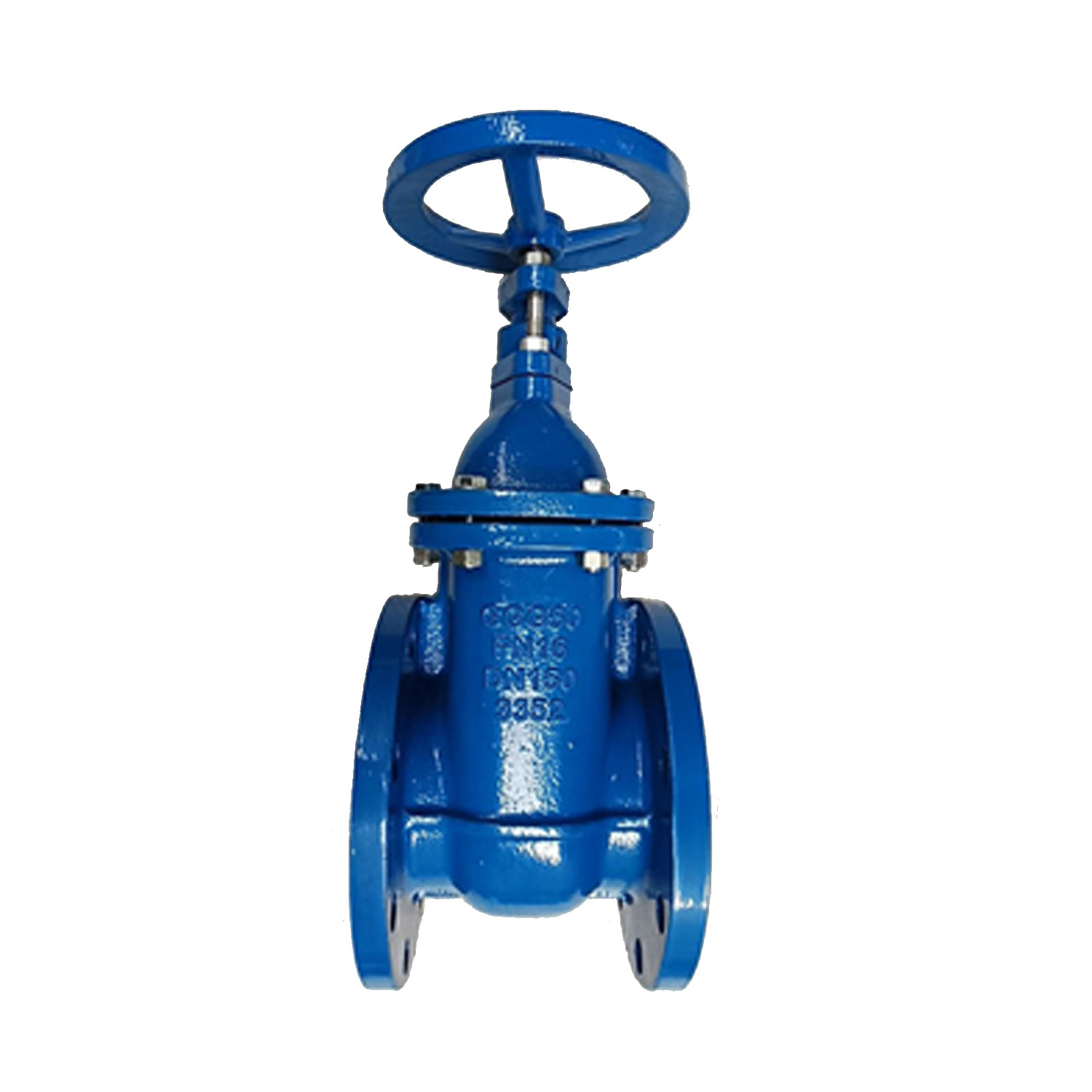 DIN Standard DN150 Stainless Steel Electric Handweel Operate Resilient Seat Flange Gate Valve Carbon Steel Knife Gate Valve