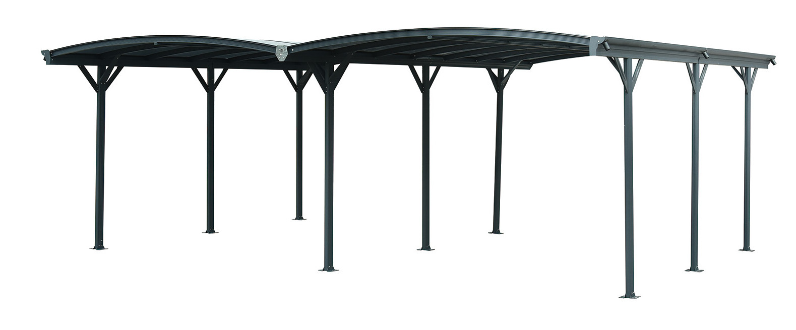 Easily Assembled Aluminum  Twin Gazebo Motorized Retractable Awning Pergola Carport