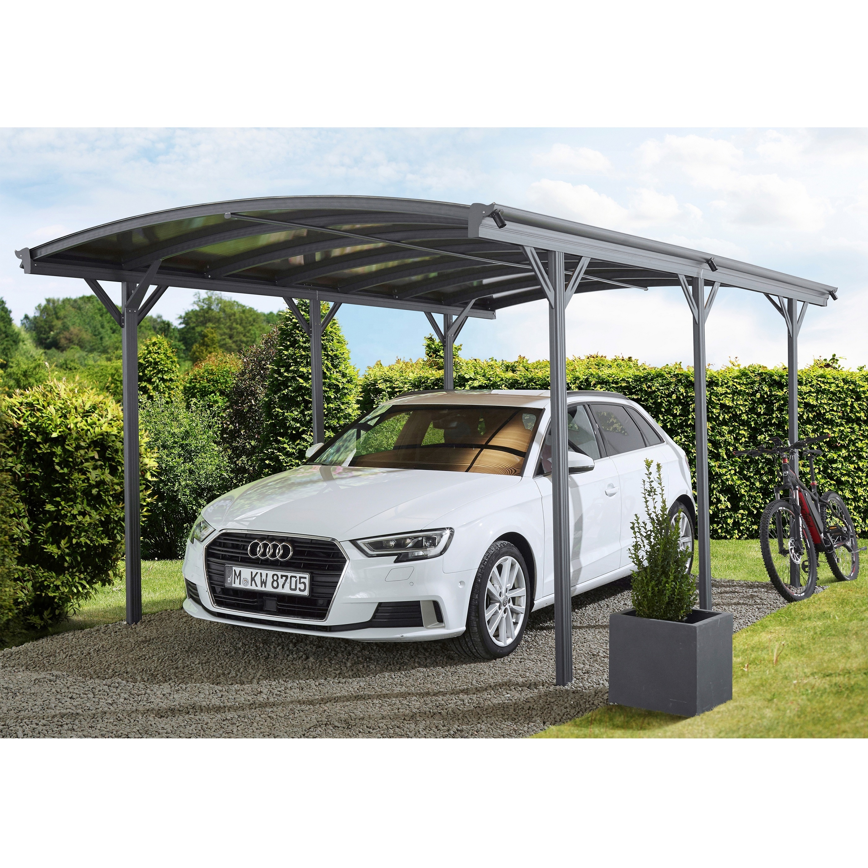 modern metal roof carport