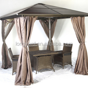 Large galvanized metal roof gazebo,outdoor gazebo of four feet