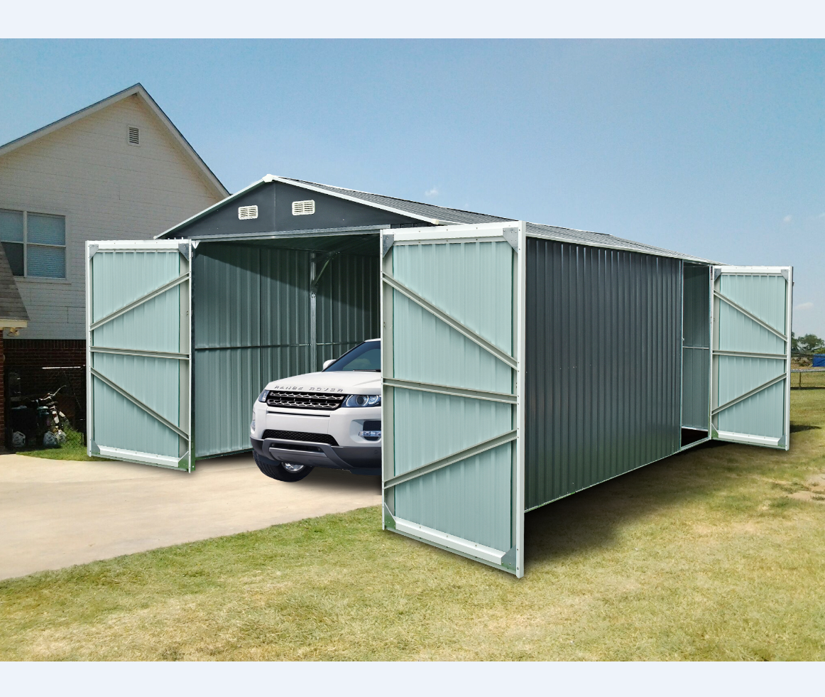 garden used sheds for car storage