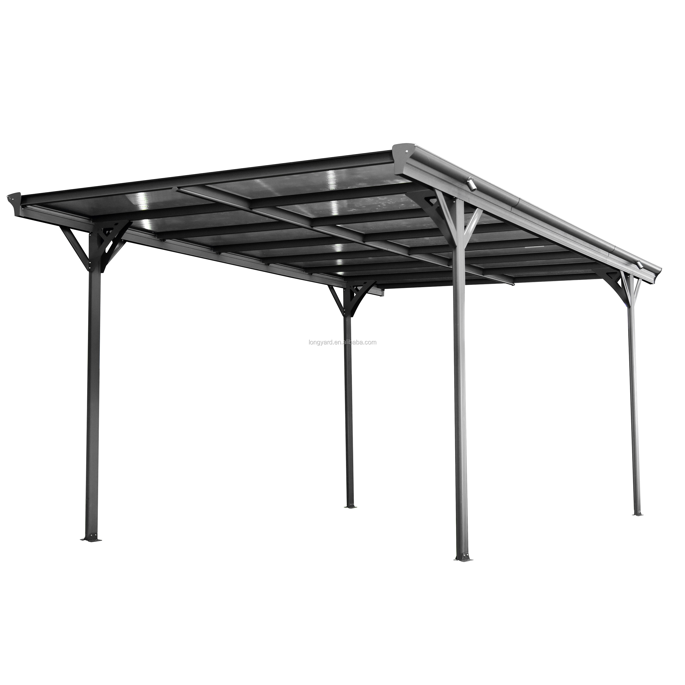 Easily Assembled Aluminum Gazebo Motorized Retractable Awning Pergola Carport