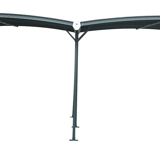 Easily Assembled Aluminum  Twin Gazebo Motorized Retractable Awning Pergola Carport