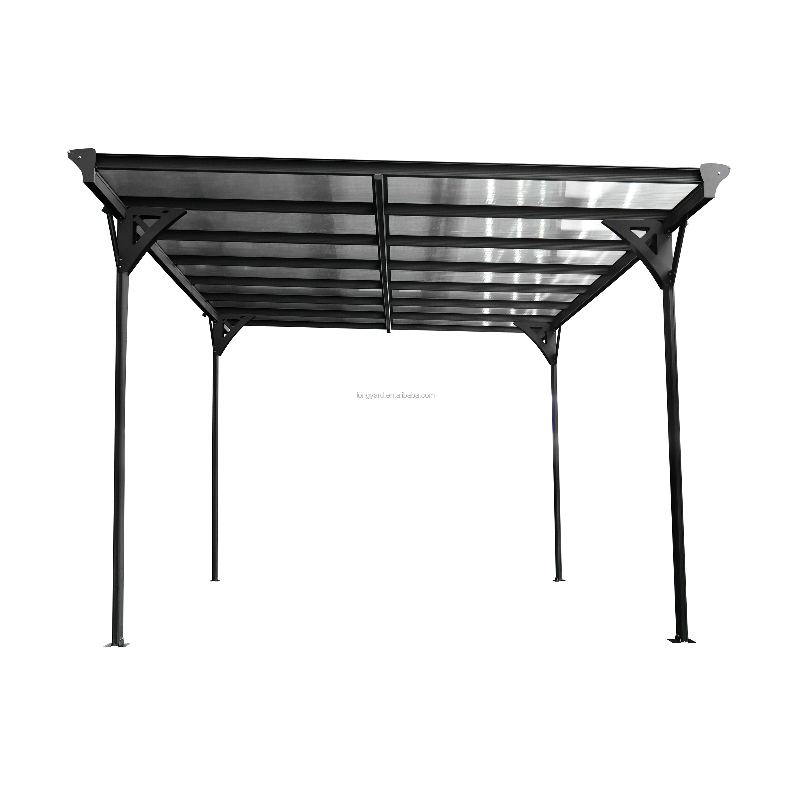 Easily Assembled Aluminum Gazebo Motorized Retractable Awning Pergola Carport