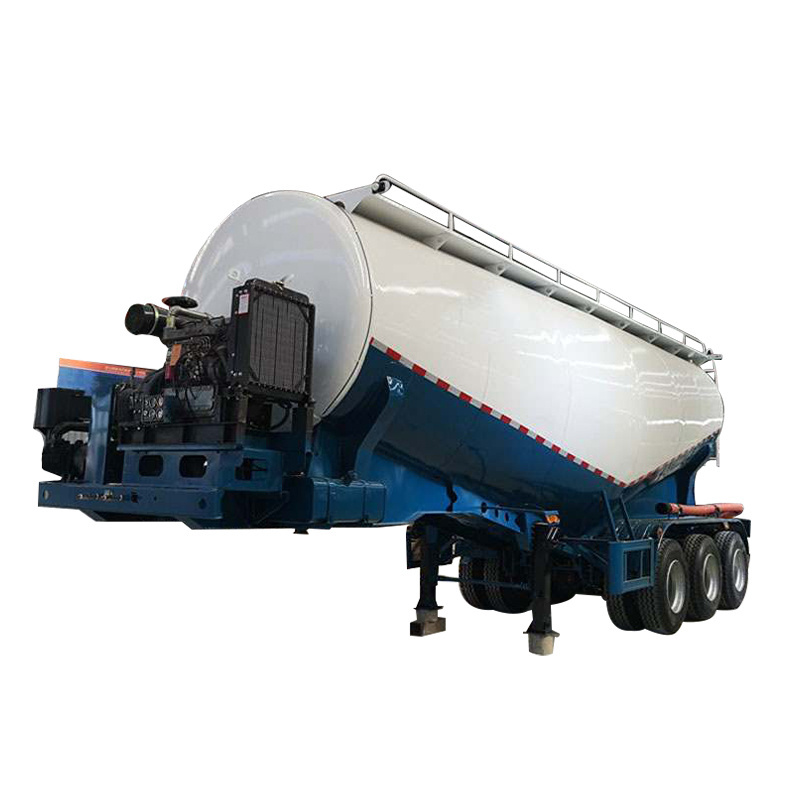 Cheap price 3 axles 50ton 40m3 cimc work cement bulker carrier silo transport equipment trailer