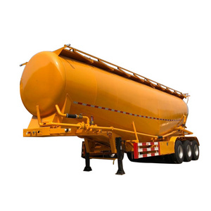 Cheap price 3 axles 50ton 40m3 cimc work cement bulker carrier silo transport equipment trailer