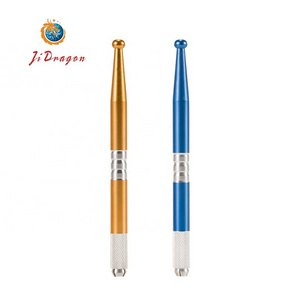 Print Logo Double Head Waist Microblading Manual Pen Tattoo Pen for Permanent Makeup