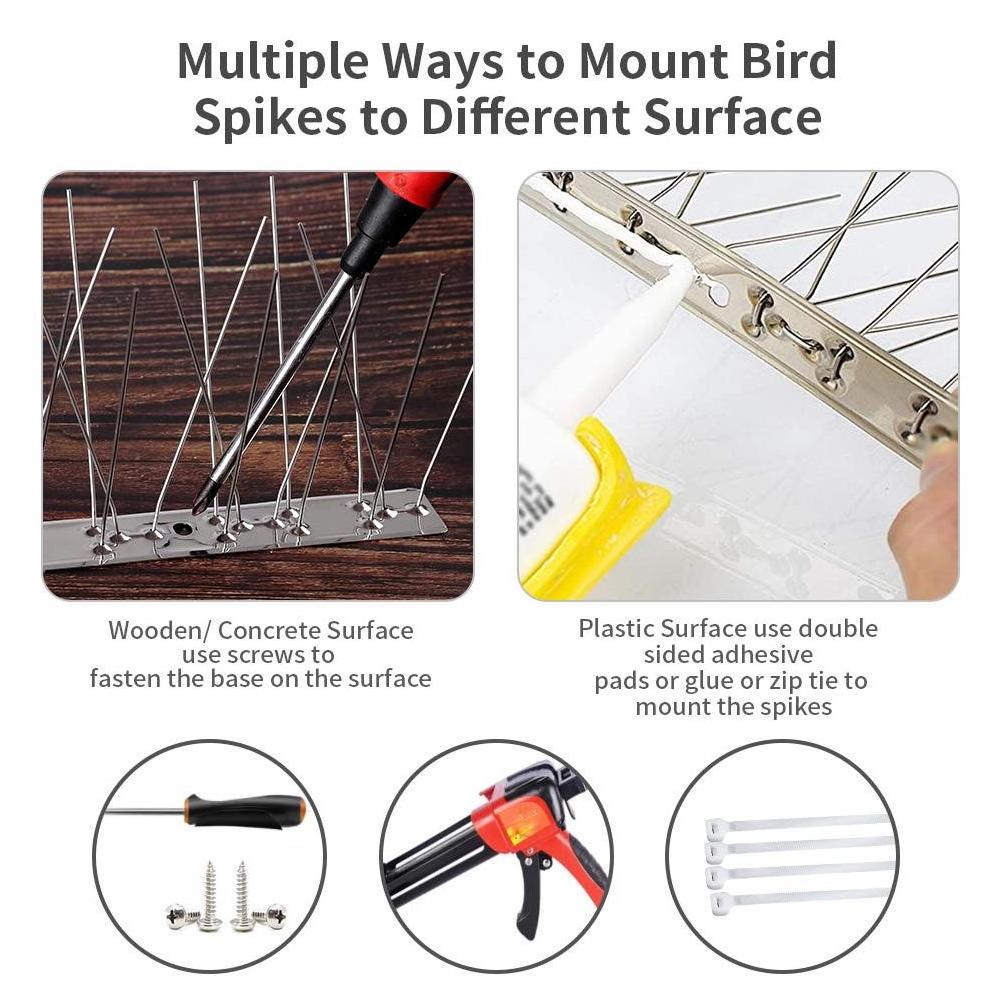 Factory price Stainless Steel Anti Pigeon Stainless Steel Deterrent Bird Spikes