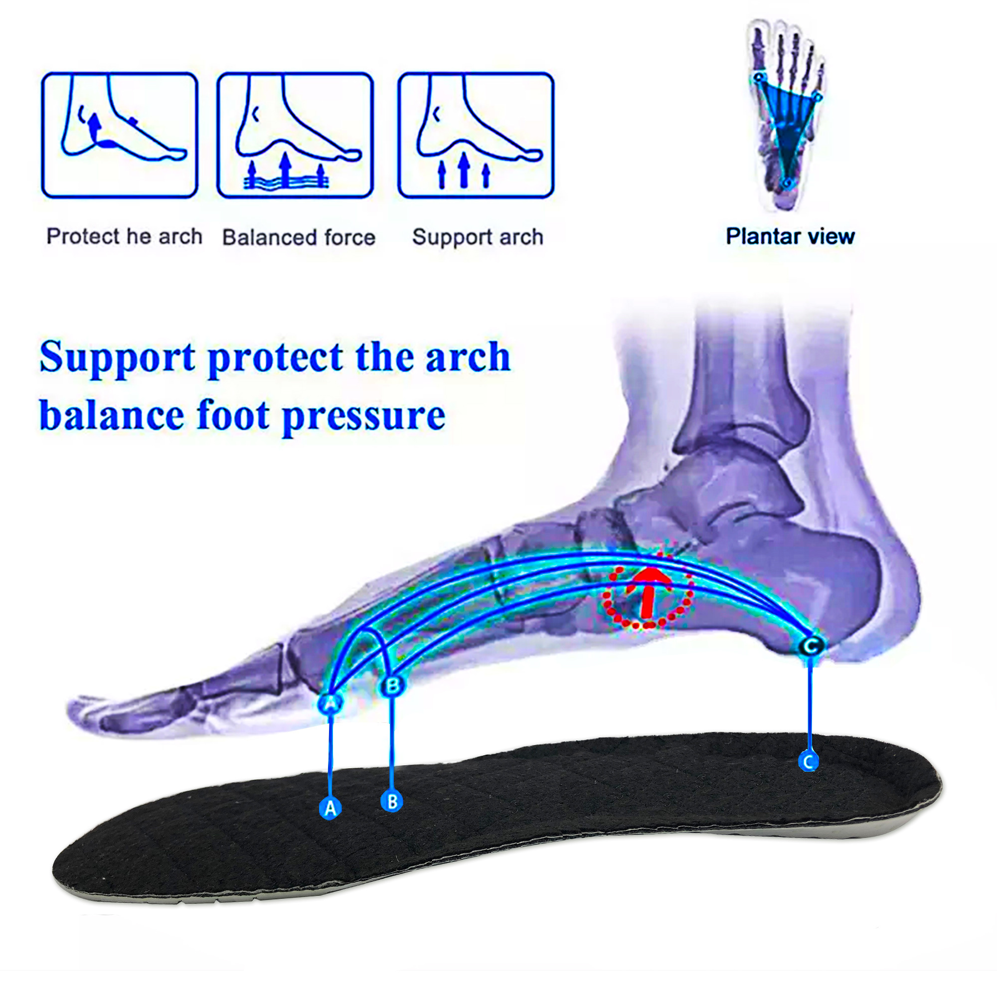 freezer medical gel ice pack gel insoles increasing magnetic massage insoles