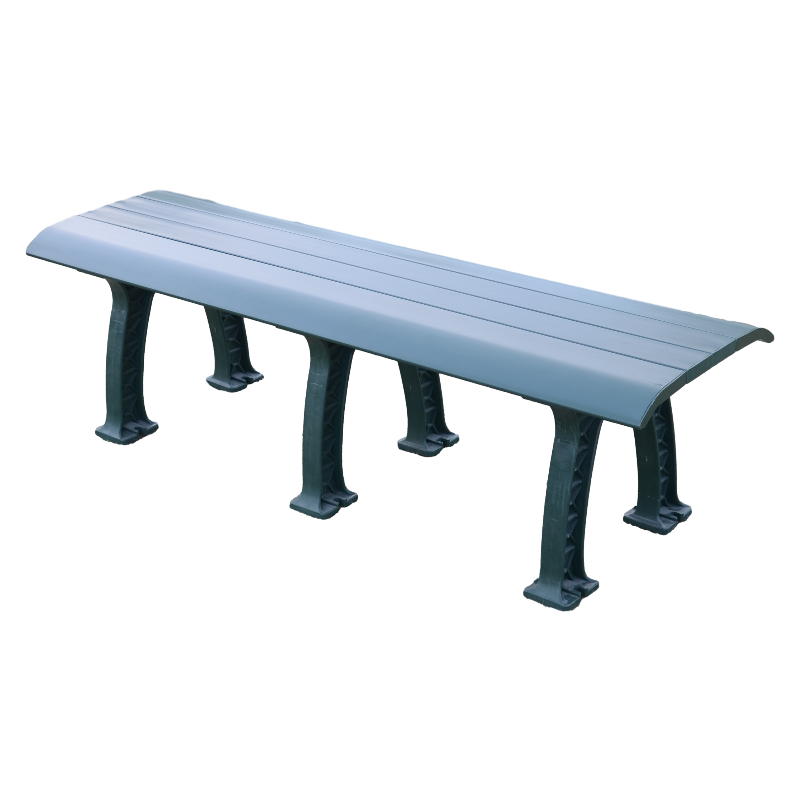 Modern Design Country Benches in Solid Color with Beautiful Wood-Grain PVC Plastic Outdoor Patio School Gym Benches