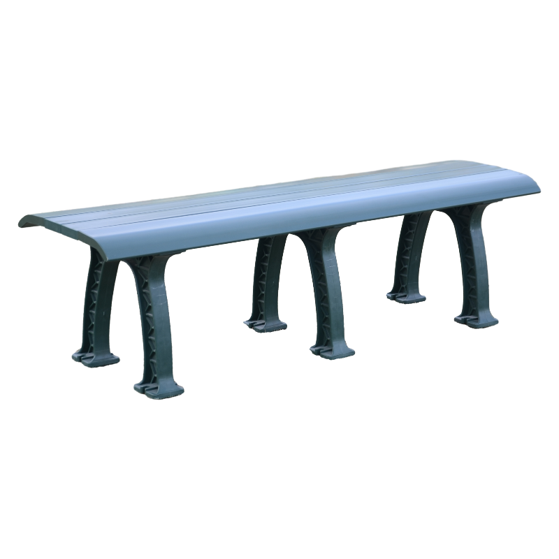 Modern Design Country Benches in Solid Color with Beautiful Wood-Grain PVC Plastic Outdoor Patio School Gym Benches