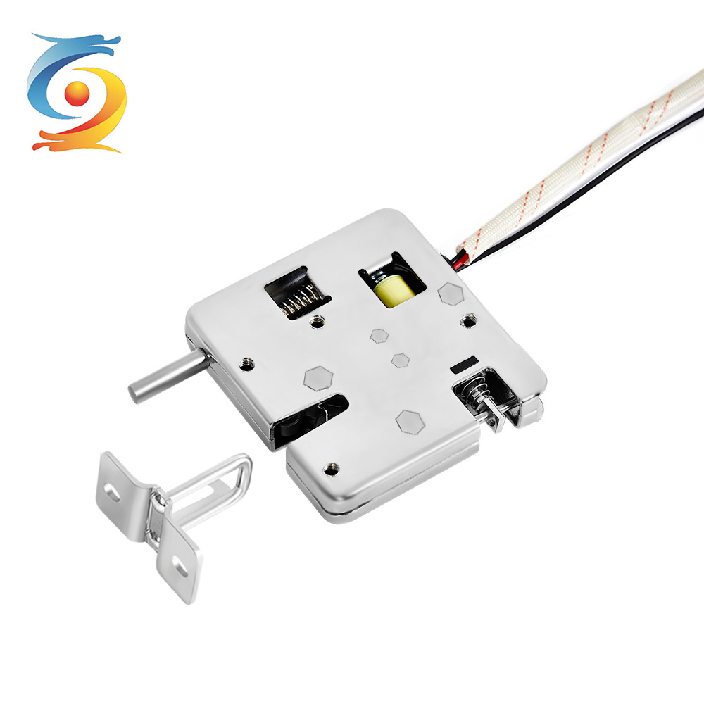 LongYuan 12V 24V Electric Cabinet Lock With Remote Storage Mini Electromagnetic Lock gym rfid for Locker/Vending Machine