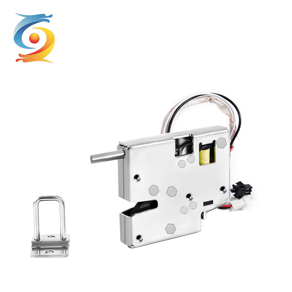 Longyuan Deepfreeze Cabinet Lock 12v Electronic Rotary Latch Freezer keyless Hidden electric Lock for Locker/Metal Cabinet