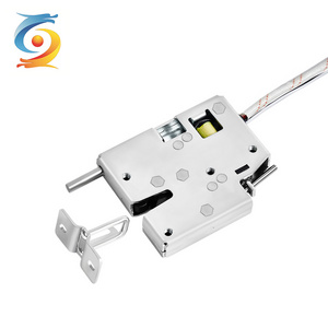 Longyuan Deepfreeze Cabinet Lock 12v Electronic Rotary Latch Freezer keyless Hidden electric Lock for Locker/Metal Cabinet