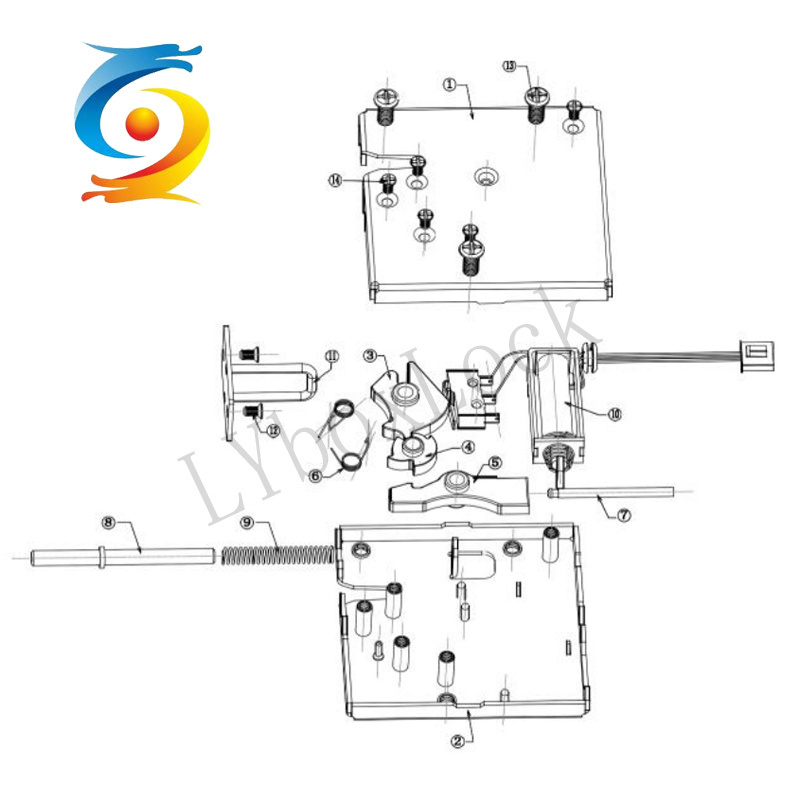 Automatic Electrical Control Lockers Lock Intelligent Delivery Parcel Cabinet Lock