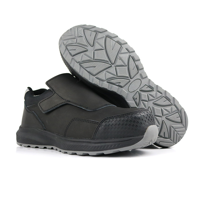 2024 latest fashion low cut slip on steel miners rubber breathable industrial safety shoes