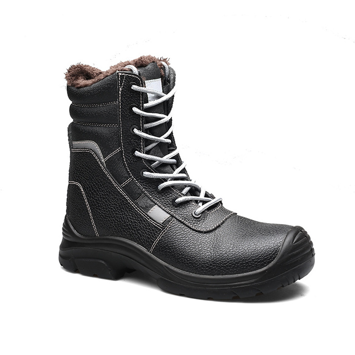 Wholesale waterproof anti slip steel toe work men safety boots mining shoes